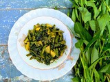 Stir Fried Water Spinach | Assamese Style Kolmou Bhaji