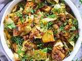 Cabage Fry Recipe with Potatoes and Canned Lentils