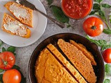 Easy 4-Ingredient Skillet Salsa Bread