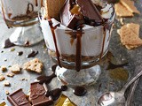 Indulgent Chocolate Caramel Microwave s’mores Trifle