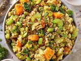 Saffron Quinoa Lentils with Vegetables