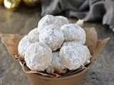 Vegan Cardamom Cinnamon Snowball Cookies
