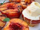 Grilled Peaches with Cinnamon and Honey