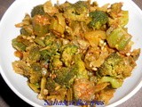 Okra & Broccoli Stir Fry / Bendakaya Broccoli Vepudu