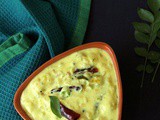 Mamidikaya perugu pachadi, green mango yogurt chutney andhra style