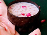 Nungu recipes, rose milk with nungu & nungu sarbath with nannari