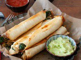 Simple Baked Flautas with Chicken and Spinach: Easy to Customize