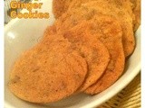 Orange and Ginger Cookies  with Terry's Orange chocolate - Eggless