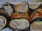 Involtini di melanzana con paccheri ripieni