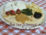 Piadina con formaggio misti,acciughe piccanti,erbette all'aglio,salsa di noci e Savor di Romagna per il  triste rientro dalla patria della piada 