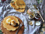 Waffle con Gruyère e miele d'Acacia e Reblochon de Savoie au lait cru ai due mieli