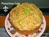 Apple Pistachio Cake with Brown sugar Icing – Akshara’s First Month completion