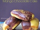 Eggless, Butterless Mango Chocolate Cake ~ Home Bakers Challenge # 2