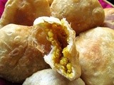 Moong Dhal Katchori and Atta Ka Sheera / Wheat flour Halwa for ifc