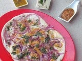 Onion Uttapam / Savory Indian Pancake