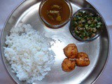 பருப்பு ரசம்,வெண்டைக்காய் பொரியல்,மெது போண்டா | 30 Days Veg Lunch Menu # 7