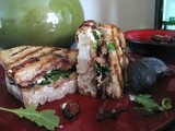 Caramelized Onions, Figs and Goat Cheese Panini