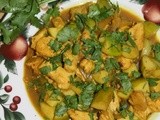 Chicken and apple Indian curry