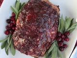 Cranberry & brown sugar glazed turkey meatloaf