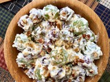 Easy creamy grape salad {#CookoutWeek}