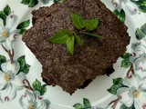 Fresh Chocolate Mint Herb Brownies