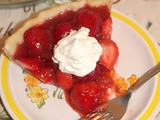 Fresh strawberry pie