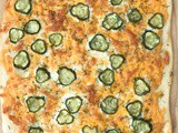 Garlic dill pickle pizza