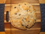 Irish soda bread with whiskey raisins and caraway