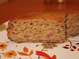 Spiced rhubarb cake