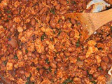 Spicy tofu and pinto beans (Sofritas)