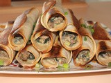 Turkey, spinach, and cheese falutas