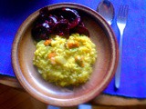 Fenchelrisotto,Rote Beetesalat