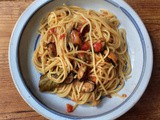Spaghetti mit Muscheln,pescetarisch