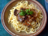Spaghetti mit Steinpilze +Austernseitlinge
