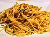 Spaghete cu usturoi și ulei