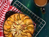 No Bake Skillet Cake | Peach Buttermilk Cake | Gas top Cake | Stove Top Cake