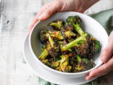 Air Fried Broccoli with Parmesan