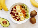 Nutella Smoothie Bowl with Banana and Avocado