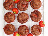 Strawberry Chocolate Banana Muffins