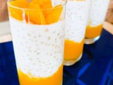 Mango Compote With Creamy Coconut Sago Pearls | Mango Sago