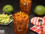 Nadan Manga Achar / Kadumanga Achar / Kerala Mango Pickle Recipe