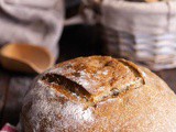 Pane con grano arso a lievitazione naturale