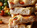 Focaccia Bread Recipe with Cherry Tomatoes