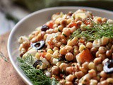 Fregola Salad Recipe with Roasted Red Pepper