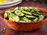 Marinated Cucumber Salad Recipe with Vinegar
