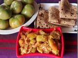 Green Tomato Bhaji–Maharashtrian Cuisine