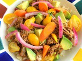 California Pulled Pork Bowl with Pickled Vegetables