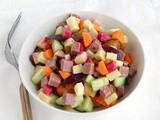Main Dish Pastrami-Swiss Summer Vegetable Salad and the Best Pastrami in the World