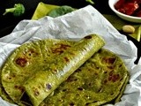 Green Roti - Spinach Broccoli Pistachio Roti - Green Chapati - Green Indian Flatbread