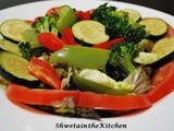 Grilled Vegetables & Lettuce Salad